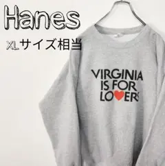 USA古着  Hanes  スウェット グレー　XL相当　プリント