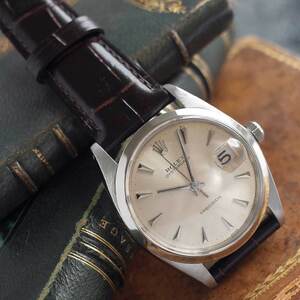 ロレックス 6694 オイスタープレシジョン デイト くさびインデックス 1964年 SS メンズ 手巻 腕時計 ROLEX アンティーク OH済1年保証