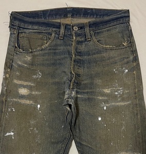 70S LEVIS リーバイス501 66前期 裾ユニオンスペシャル43200G グランジ系 実寸W約32インチ リペア済み【検索501XX 502 606 501 