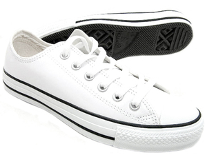 セール【送料無料】コンバース レザー オールスター OX 白 29.0cm CONVERSE LEA ALL STAR OX 本革 紳士 メンズ ローカット スニーカー