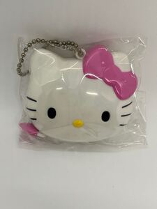 Hello　Kitty ☆〈非売品〉ピンクリボン　キティ☆ダイカットフェイスメジャー　キーホルダー