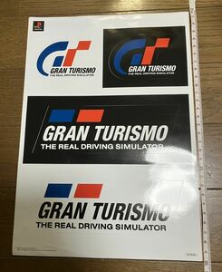 当時モノ/レア/未使用/非売品　1997　プレイステーション　グランツーリスモ　ステッカー　GRAN TURISMOソニー　プレステ　管N