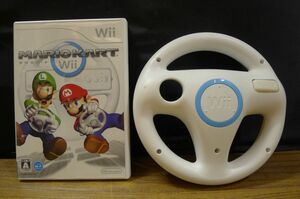 II250 Nintendo/任天堂 Wii マリオカート.ソフト＆ハンドルセット おもちゃ・ホビー /80