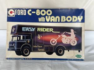 エーダイグリップ 1/32 FORD C-800 with VAN BODY プラモデル フォード　トラクター　バンボディ　ラジコン　稀少品　未使用品　当時物