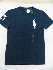 ★新品★POLO RALPH LAUREN（ポロラルフローレン） Big Pony コットン ジャージー Tシャツ 最優秀プレーヤーが身に着けるナンバー3