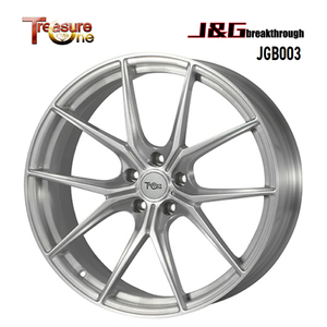 送料無料 トレジャーワン J&G breakthrough JGB003 9.5J-20 +35 5H-112 (20インチ) 5H112 9.5J+35【2本セット 新品】