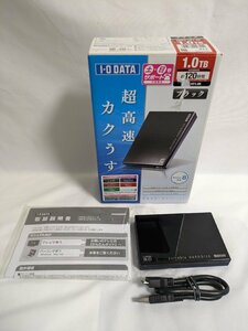 【動作確認済/初期化済】 ポータブルハードディスク I-O DATA HDPC-UT1.0K HDD1TB USB3.0 使用時間：223h / 60 (RUHT015865)