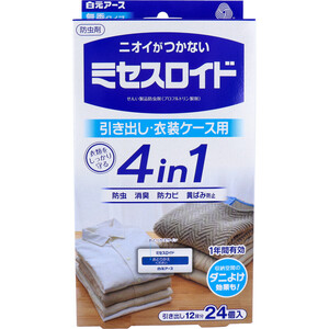 【まとめ買う】ミセスロイド 引き出し用 24個入 1年防虫24個×10個セット