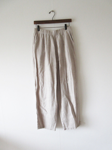 2021 evam eva vie / エヴァムエヴァ V213T919 linen wide pants ECRU / リネン ワイドパンツ