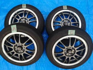 【売切】ホットスタッフ クロススピード ホイール4本組 14×5J 4穴　PCD100 +45　スバル ステラ　HOT STUFF　CROSS SPEED 