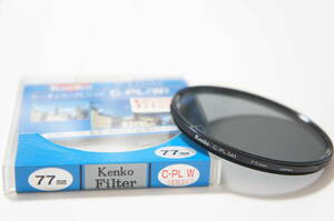 ★美品★[77mm] Kenko C-PL (W) 薄枠ワイド円偏光フィルター プラケース付