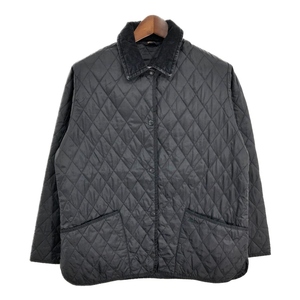 Barbour バブアー LIDDESDALE リッズデイル キルティングジャケット ブラック (レディース 14) 中古 古着 S0516 1円スタート