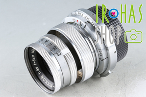 Nikon Nipon kogaku Micro-Nikkor 50mm F/3.5 Lens for Nikon S + Leica L Adapter #45328C1