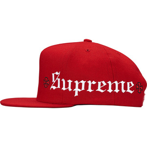 希少★新品本物【赤】Independent Old English 5-Panel インディペンデントオールドイングリッシュ 正規店購入 シュプリーム Supreme 17A/W