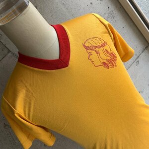 U.S Used Vintage Clothing Numbering Sports T-Shirt アメリカ古着 ビンテージ ナンバリング スポーツ Tシャツ イエロー 黄色 Y/M size