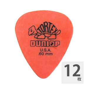 ギターピック 12枚 セット ジムダンロップ 0.60mm ティアドロップ TORTEX STD ORANGE トーテックス オレンジ JIM DUNLOP ジムダン