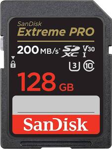 SanDisk (サンディスク) 128GB Extreme PRO SDXC UHS-I メモリーカード - C10、U3、V3