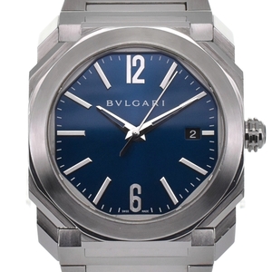 ブルガリ BVLGARI BGO38S オクト SS 自動巻き メンズ 良品 Q#134838