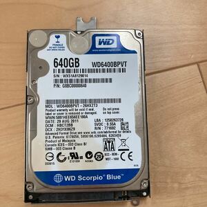 640GB WD SATA ハードディスク ハードディスクドライブ HDD ①