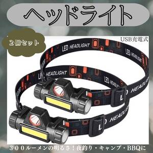 登山 充電式 LEDヘッドライト 大好評 夜釣り キャンプ おすすめ