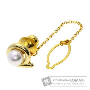 MIKIMOTO ミキモト パール 真珠 ブローチ K18イエローゴールド レディース 中古