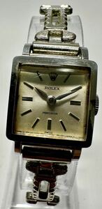 1円〜 Y 希少 ROLEX ロレックス プレシジョン 3458 スクエアケース レディース 手巻き アンティーク ヴィンテージ 時計 52329160