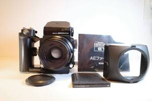 ★美品★ZENZA BRONICA ETR ZENZANON 75mm F2.8 AEファインダーE#1828