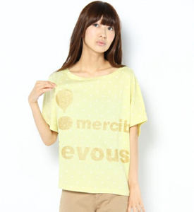 mercibeaucoupメルシーボークー☆ホシロゴティーTシャツ