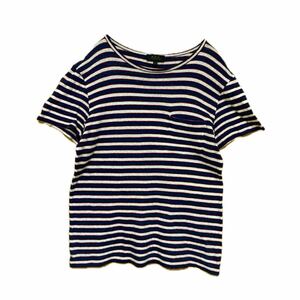 A.P.C. ボーダー 半袖 カットソー Tシャツ トリコロール インディゴ メンズ レディース アーペーセー フランス フレンチ バスクシャツ