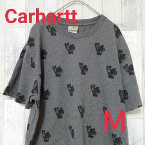 Carhartt　カーハート　半袖Ｔシャツ　総柄　犬柄　ドッグ　ドッグ柄　DOG Ｍ