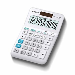 カシオ W税率電卓 10桁 税計算 ホワイト ミニジャストタイプ MW-100TC-WE-N