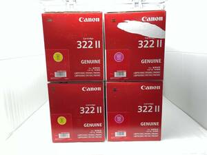 未使用 Canon CRG-322II 322 マゼンタ イエロー トナー カートリッジ 4本セット トナー キヤノン LBP9600C LBP9500C LBP9200C LBP9100C