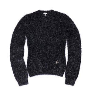 ロエベ ネグロ・スパークル セーター ブラック サイズM LOEWE HAIRY SHINY S NEGRO SPARKLE SWEAT S540Y14KBC 1100 BK/新品