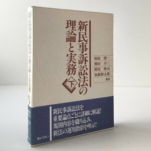 新民事訴訟法の理論と実務 下 塚原朋一 ほか編