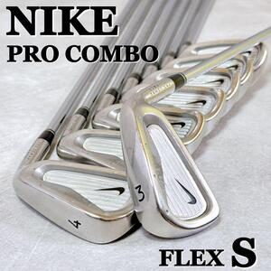 M227 NIKE ナイキ PRO COMBO メンズゴルフクラブセット アイアンセット 8本 プロコンボ Ti-FACE 950GH Made in Japan 男性 右利き FLEX S