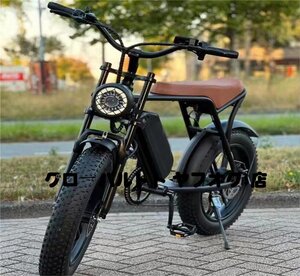 個性あり★高品質 大人用電動自転車 ワイドホイール付き1000W 48V 15ah容量のリチウム電池，7シマノ速度 S948