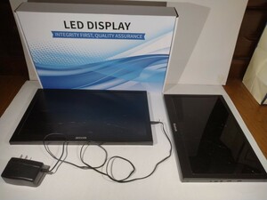 ジャンク品★ＬＥＤ ディスプレイ モニター ２台★液晶割れ★部品取りに