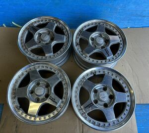 PIAA RACING Cタイプ　サイズ　15x6.5JJ OFF45 H5 PCD114.3 ハブ径約72mm 4本セット　傷汚れあり画像でご判断！