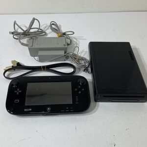 動作確認/初期化済み WiiU 黒 ブラック 本体 32GB ゲームパッド アダプター WUP-101 WUP-010 ブラック【送料無料】AAL1009大5683/1107