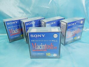 未開封！◆ SONY 3.5型フロッピーディスク 2HD 【10MF2HDQMCW】 10枚入り×5箱 合計50枚 ◆マッキントッシュ・Macフォーマット floppy disk