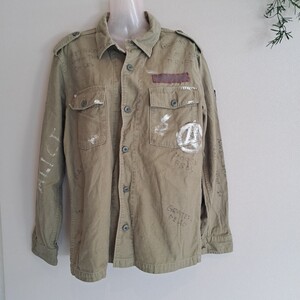 Johnbull ジョンブル ミリタリー 古着 ストリート アメカジ シャツ ARMY L 長靴