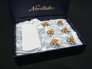 ■極美品■ Noritake ノリタケ パイナップル メモスタンド ペーパーウェイト シルバー系×ゴールド系 DF9161