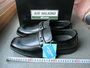 くつ　1足　新品・未使用　AIR WALKING　Wilson　サイズ27　色：黒　軽量ビジネス　クリップ性　クッション性　安定性　軽量性抜群