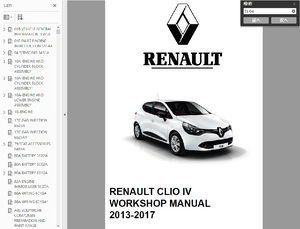 ルノー クリオ4 (2013-2017) CLIO4 ワークショップマニュアル 整備書 Renault.