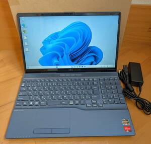 【Used】富士通 FMV LIFEBOOK AH76/F1 FMVA76F1LB Ryzen 7 5700U/メモリ 16GB/SSD 256GB/ブルーレイ/15.6型 光沢/Win11/office 21年製