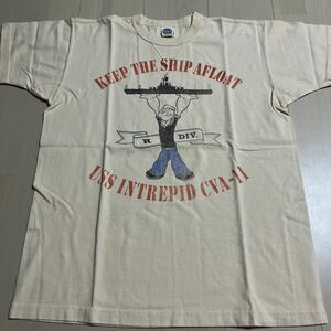 新品！未着用！（L）トイズマッコイ TOYS McCOY MILITARY TEE SHIRT POPEYE “CVA-11” ミリタリー Tシャツ ポパイ MADE IN JAPAN