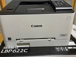 【カラーレーザープリンター　自動両面印刷　Canon　ＬＢＰ６２２Ｃ　元箱配送　実質３０００円スタート】