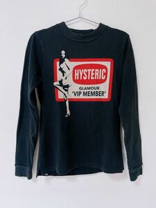 ヒステリックグラマー HYSTERIC GLAMOR 長袖Tシャツ 長袖 黒 フリーサイズ