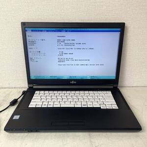 富士通 LIFEBOOK A579/B FMVA64001 Core i5-8365U 1.60GHz DDR4 8GB BIOS確認済み ノートPC 現状品【P-103】