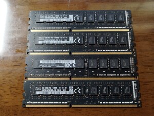 SKhynix 4GB PC3-14900E 4枚　ECCメモリ